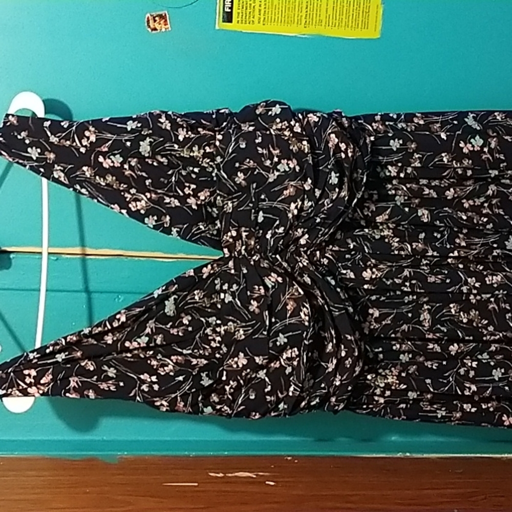 Navy Multicolored Dress